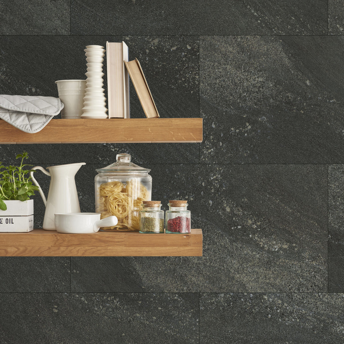 GROSFILLEX Revêtement décoratif à coller Gx wall+ dark stone Gris