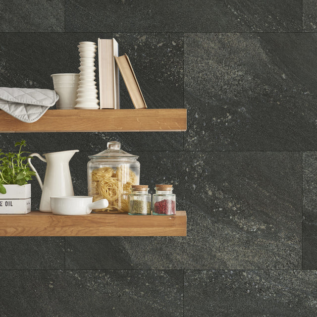 Grosfillex Revêtement à coller GX WALL+ STONE gris anthracite