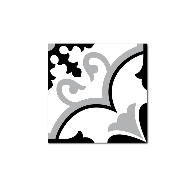 Grosfillex Revêtement adhésif SOCHIC SQUARE VOLUTE noir