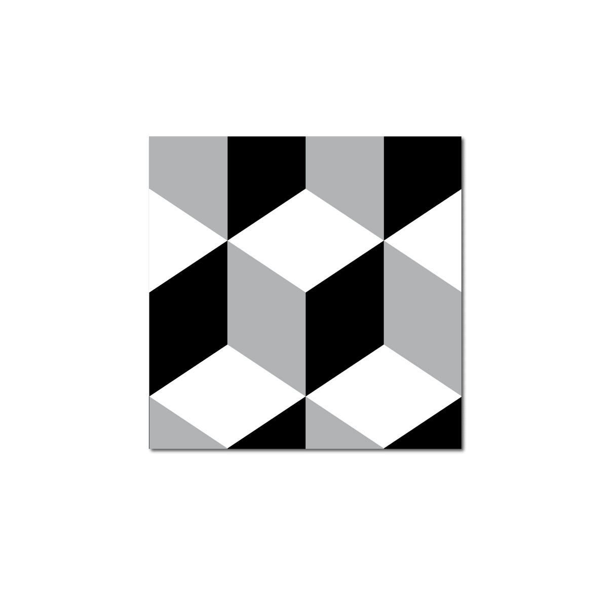 GROSFILLEX Revêtement décoratif adhésif Sochic square kube Noir