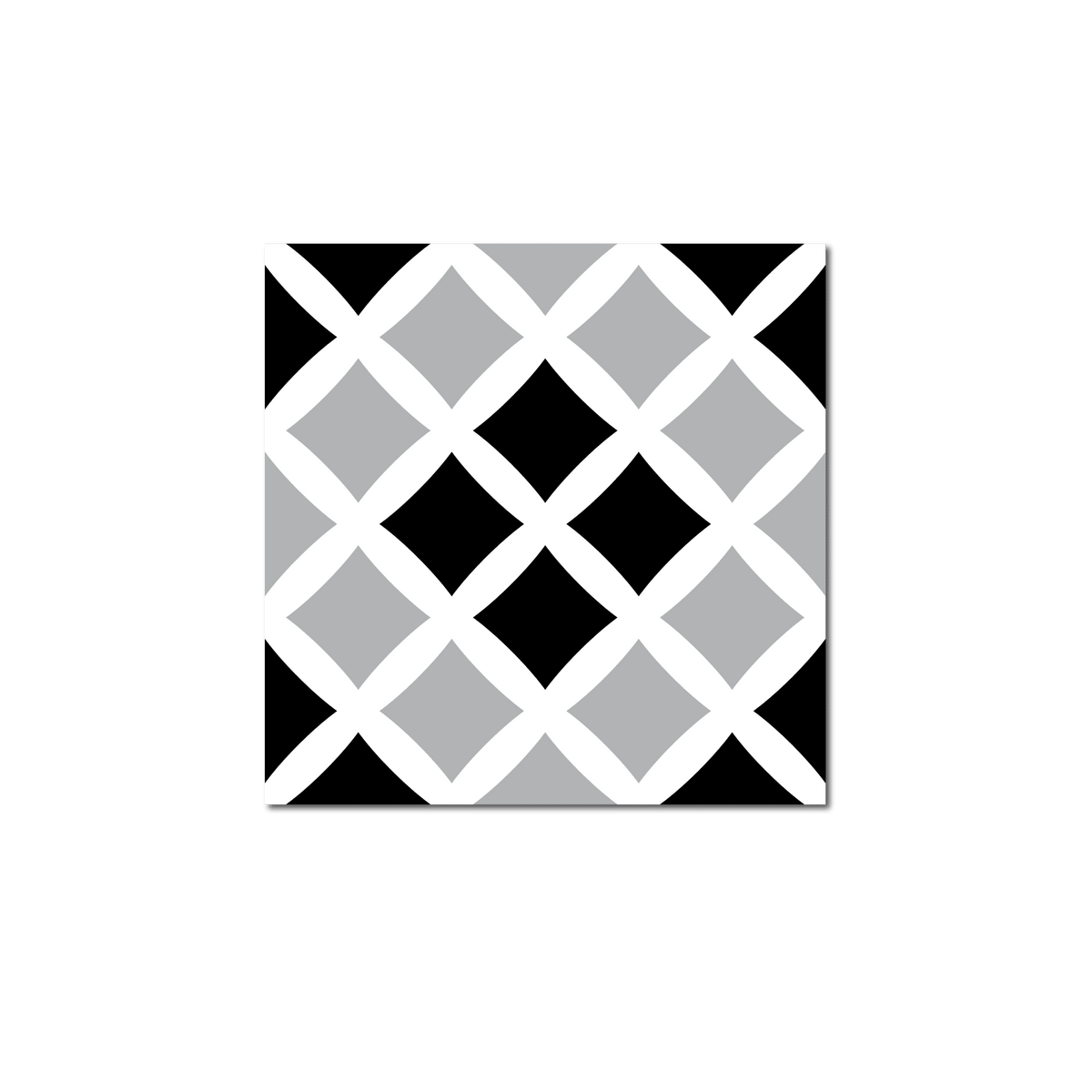 GROSFILLEX Revêtement décoratif adhésif Sochic square cross Noir