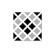 GROSFILLEX Revêtement décoratif adhésif Sochic square cross Noir
