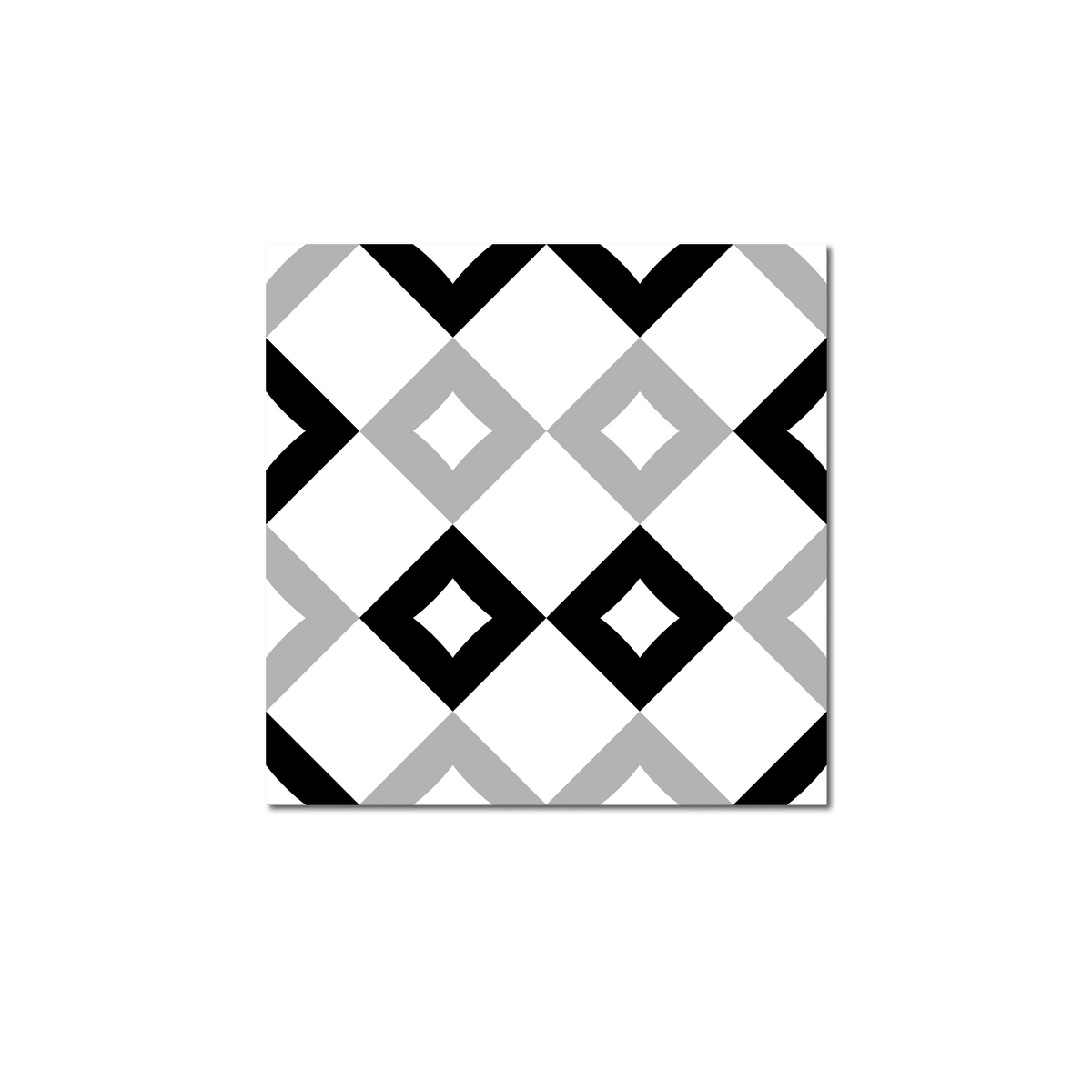 GROSFILLEX Revêtement décoratif adhésif Sochic square damier Noir