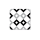 GROSFILLEX Revêtement décoratif adhésif Sochic square damier Noir