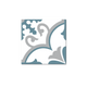 GROSFILLEX Revêtement décoratif adhésif Sochic square volute Bleu
