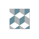 GROSFILLEX Revêtement décoratif adhésif Sochic square kube Bleu