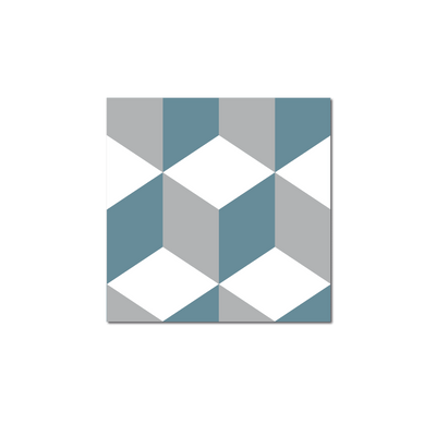 GROSFILLEX Revêtement décoratif adhésif Sochic square kube Bleu