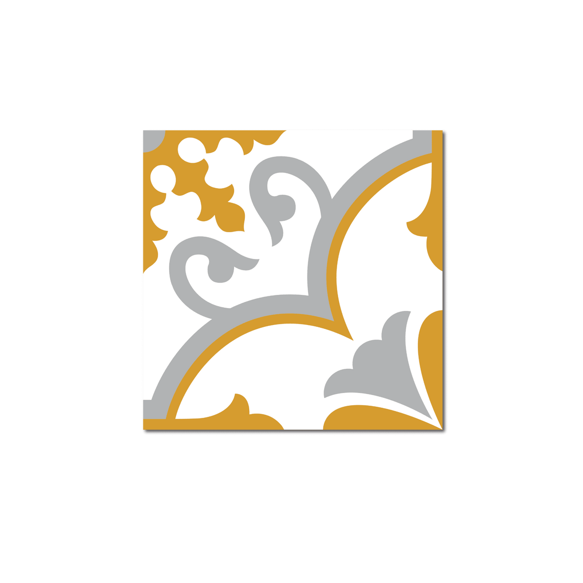 GROSFILLEX Revêtement décoratif adhésif Sochic square volute Jaune