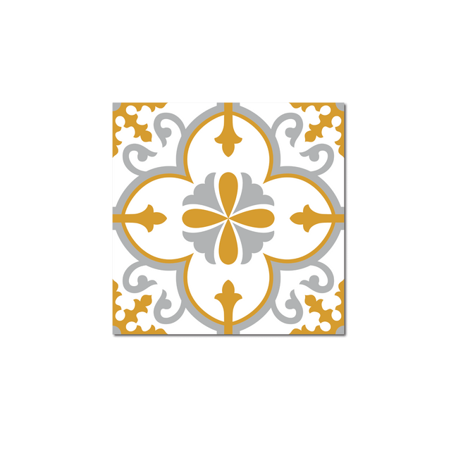 Grosfillex Revêtement adhésif SOCHIC SQUARE FLORE jaune