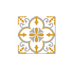 GROSFILLEX Revêtement décoratif adhésif Sochic square flore Jaune