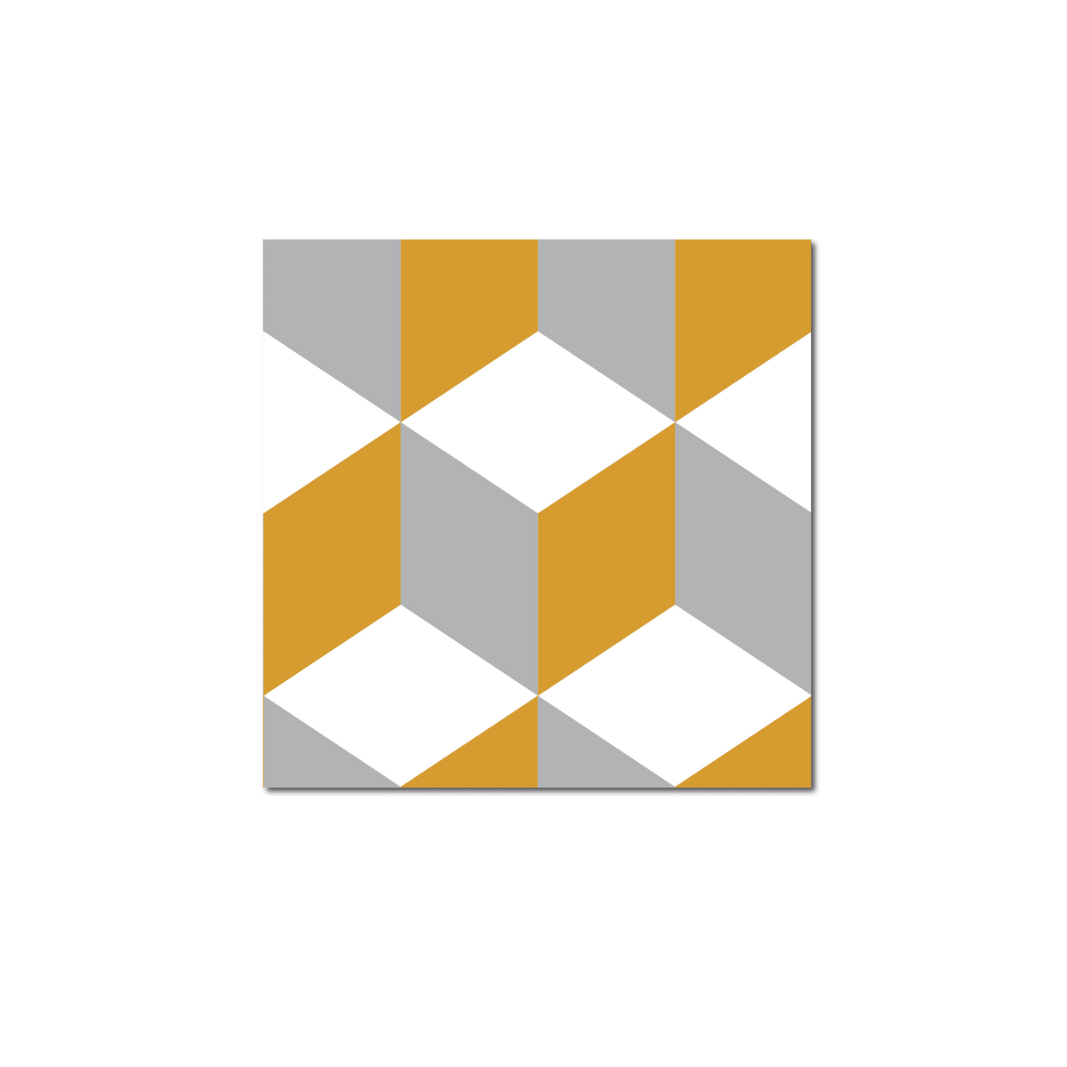 GROSFILLEX Revêtement décoratif adhésif Sochic square kube Jaune