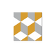 GROSFILLEX Revêtement décoratif adhésif Sochic square kube Jaune