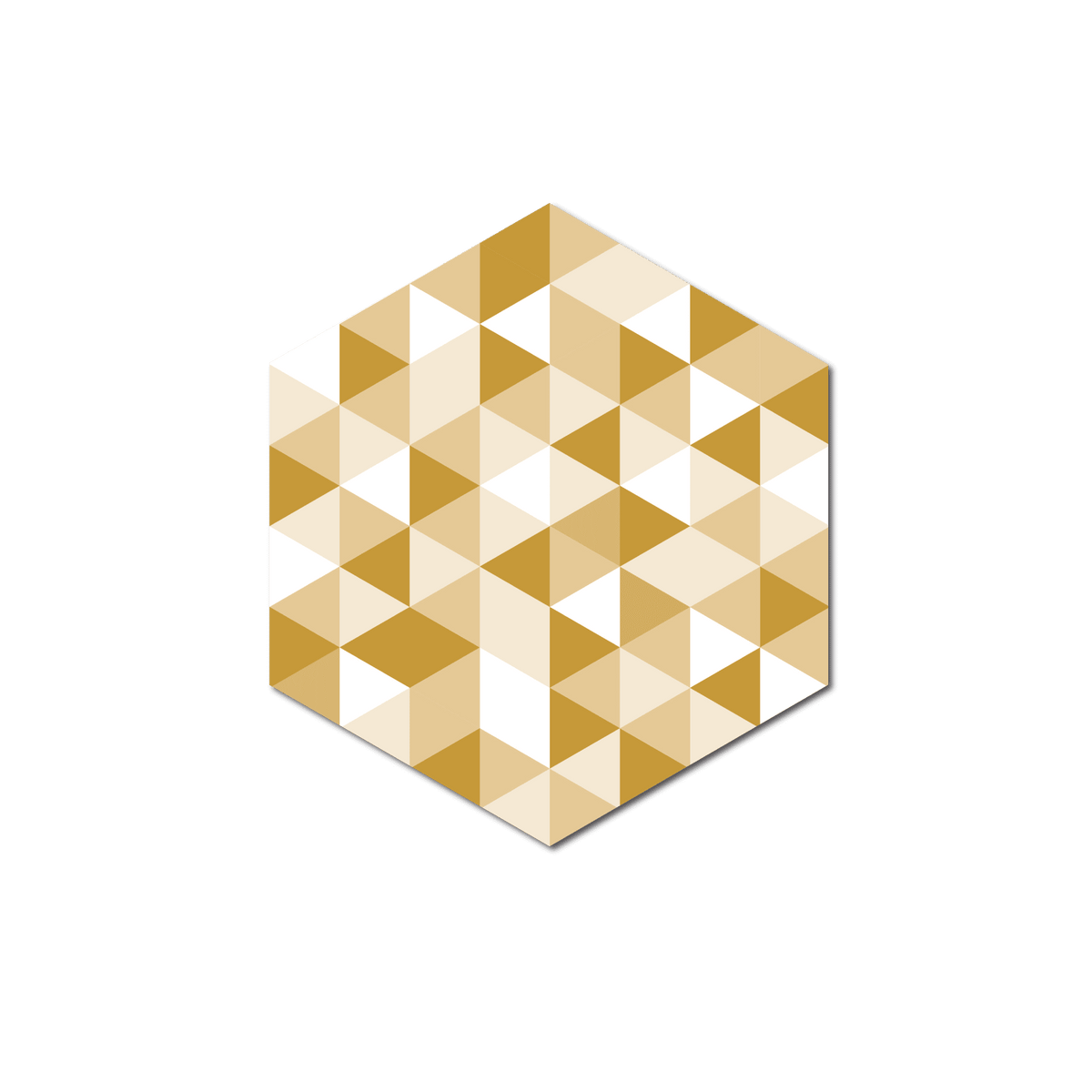 GROSFILLEX Revêtement décoratif adhésif Sochic diamond facette Jaune