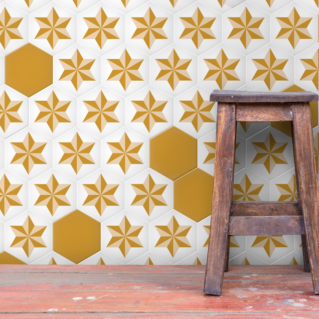 Grosfillex Revêtement adhésif SOCHIC DIAMOND FULL jaune