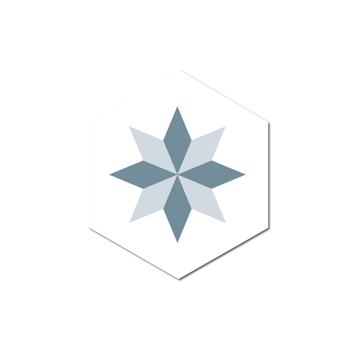 GROSFILLEX Revêtement décoratif adhésif Sochic diamond rosace Bleu