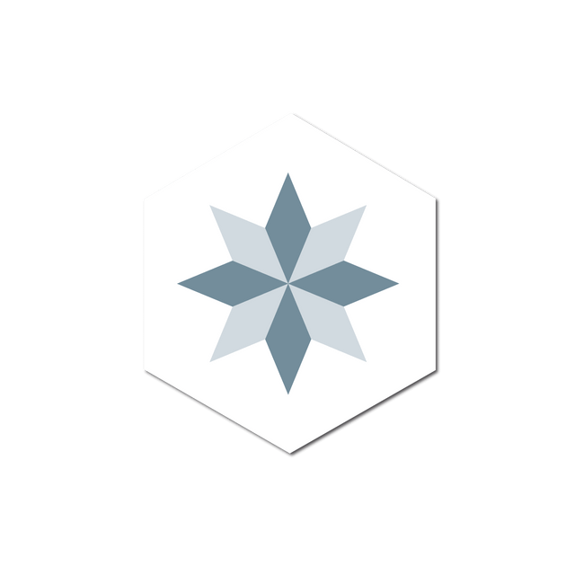 Grosfillex Revêtement adhésif SOCHIC DIAMOND ROSACE bleu