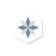 GROSFILLEX Revêtement décoratif adhésif Sochic diamond rosace Bleu