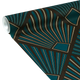 Papier peint intissé Tamara Bleu paon