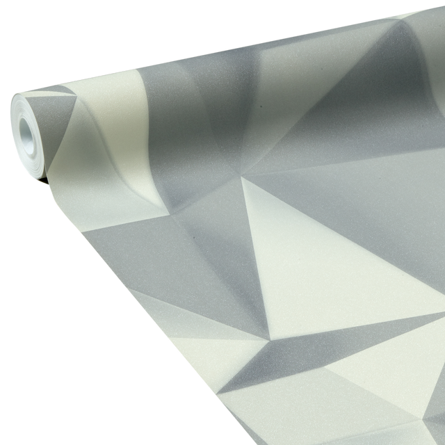 Papier peint intissé SWAN coloris blanc grisé