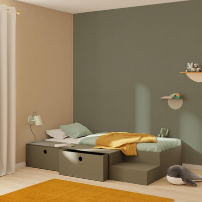 Papier peint intissé New infinity Kaki clair Lisse