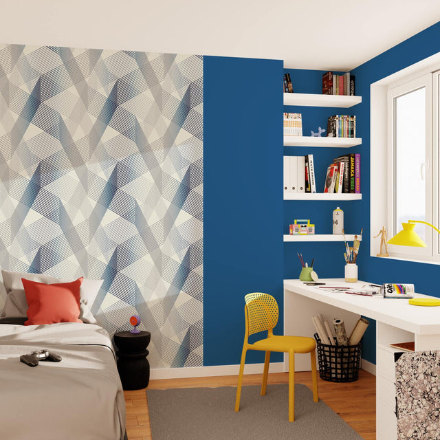 Papier peint intissé WEBLINES coloris blanc