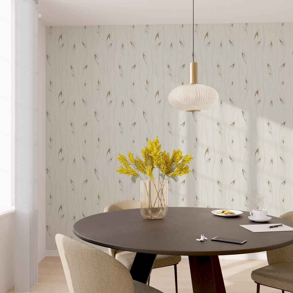 Papier peint intissé Diana Blanc