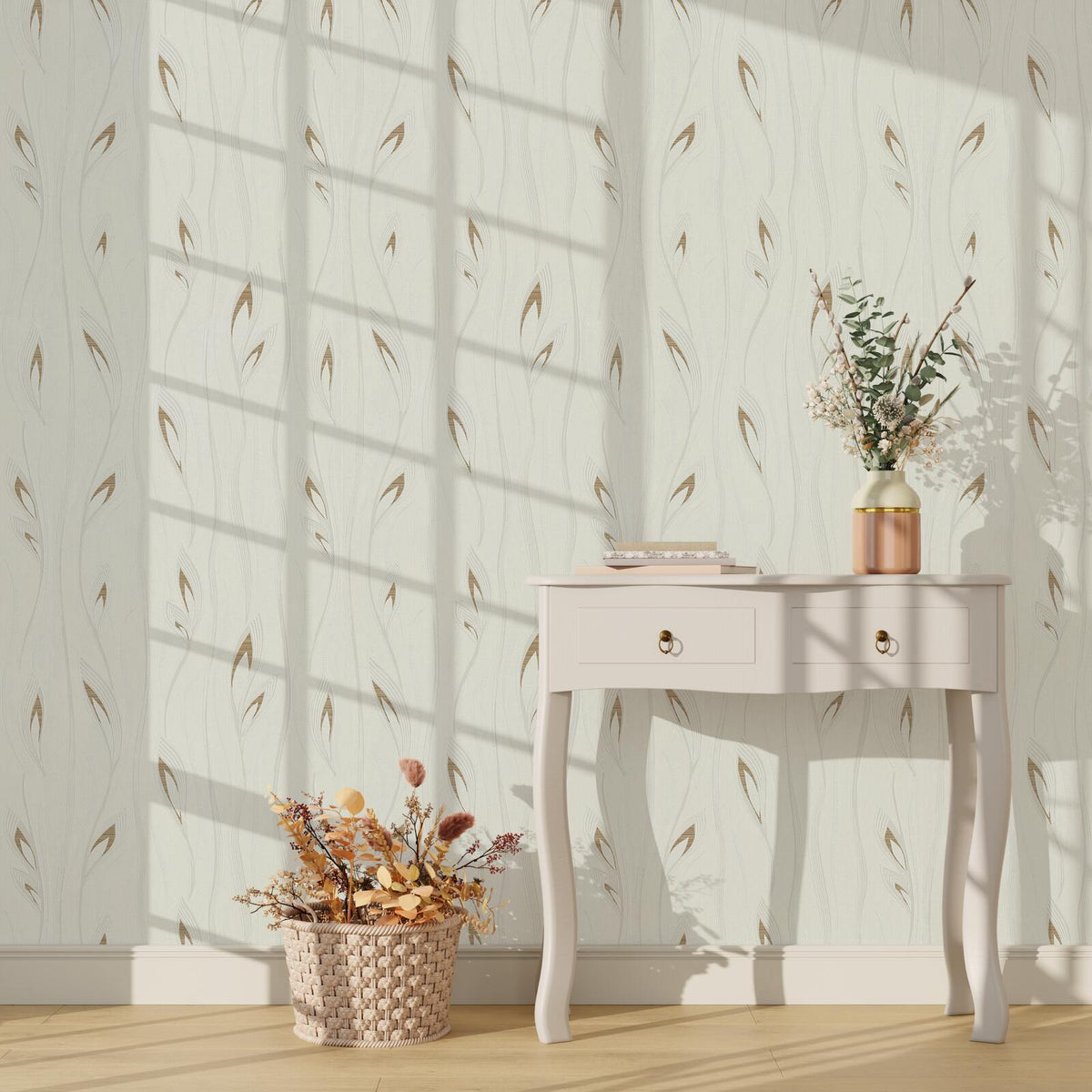 Papier peint intissé Diana Blanc