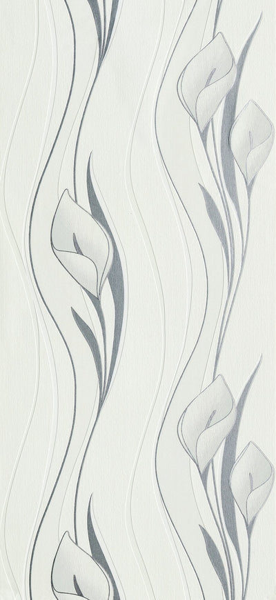 Papier peint intissé Arum Blanc