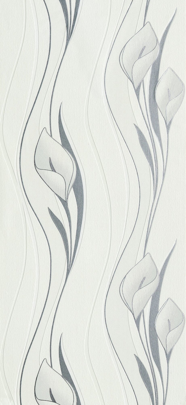 Papier peint intissé ARUM coloris blanc