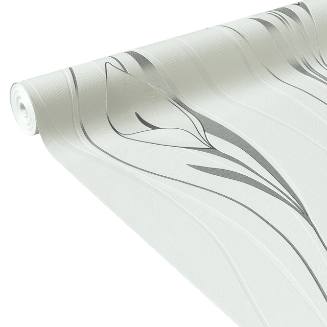 Papier peint intissé ARUM coloris blanc