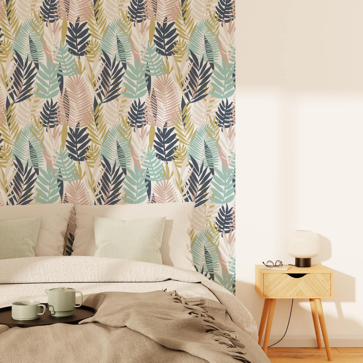 Papier peint intissé Savannah Blanc