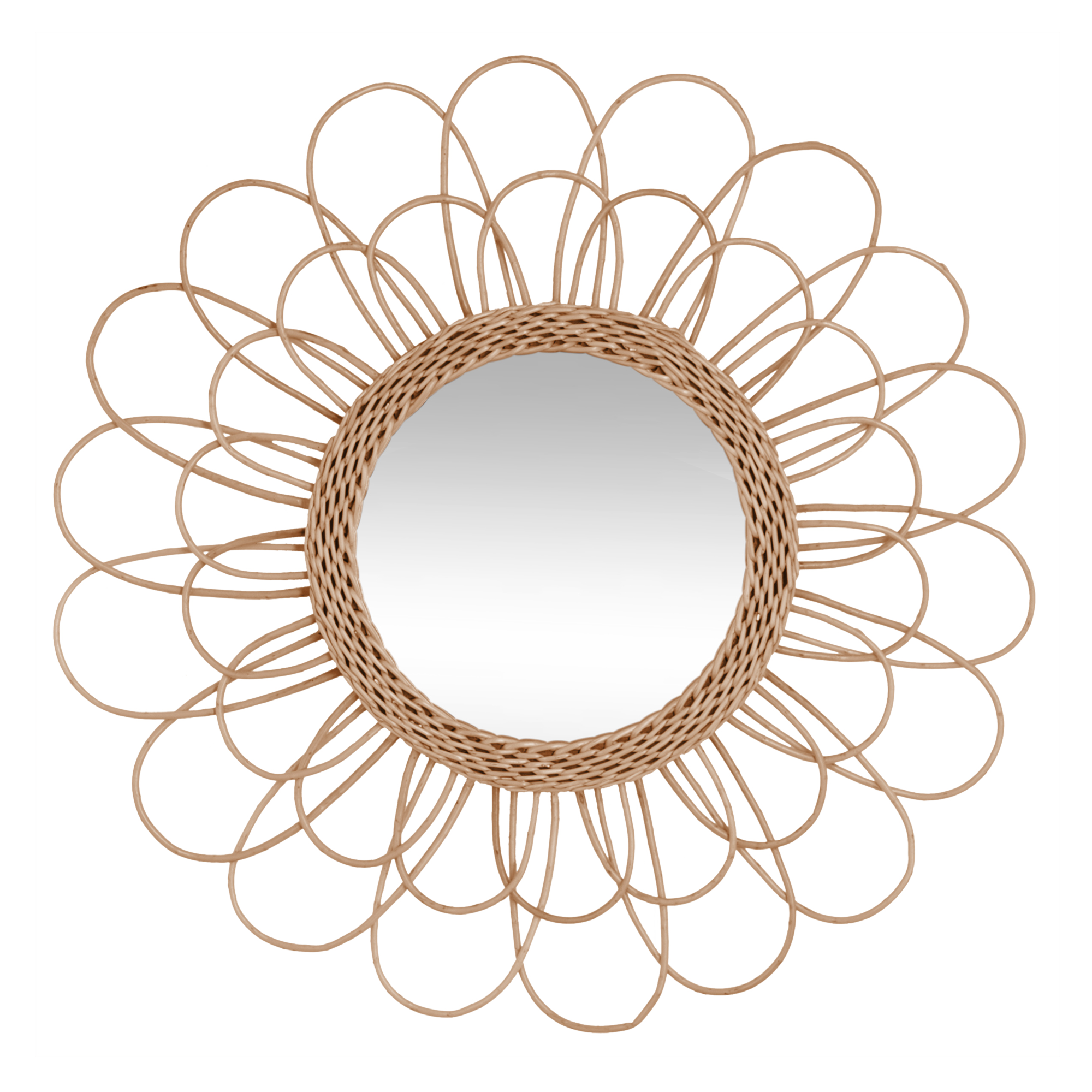Miroir en rotin SOALINE