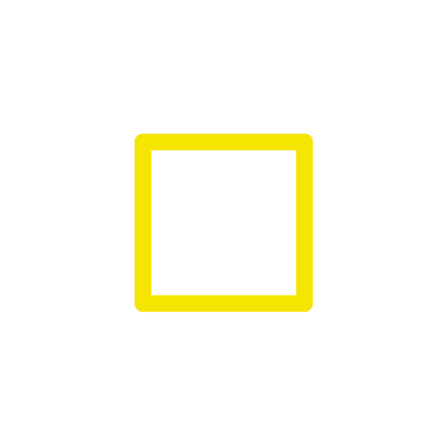 Cadre photo SLIMPYX 10 x 10 cm jaune poussin