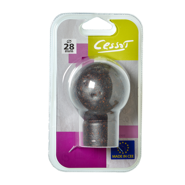 Embout OXYDE coloris rouille