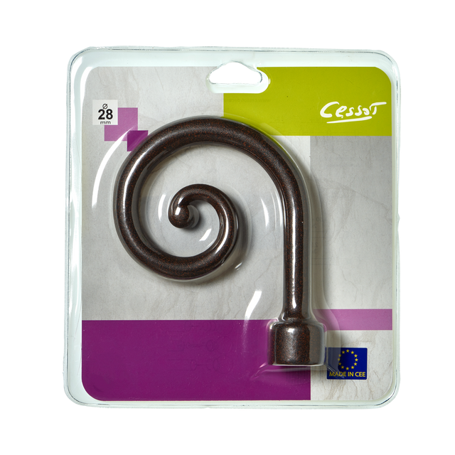 Embout OXYDE coloris rouille