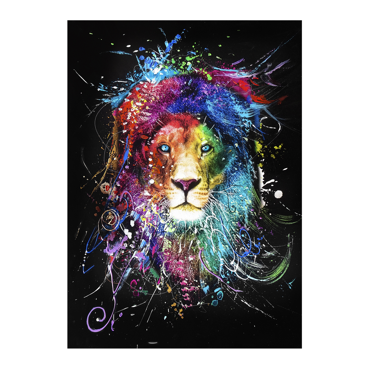 Tableau en verre Sangha Multicolore