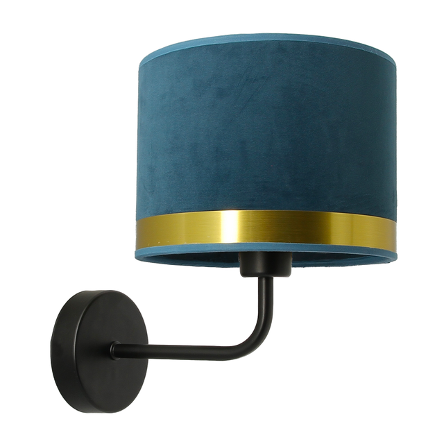 Applique VELVET coloris bleu paon 26 x 19 cm