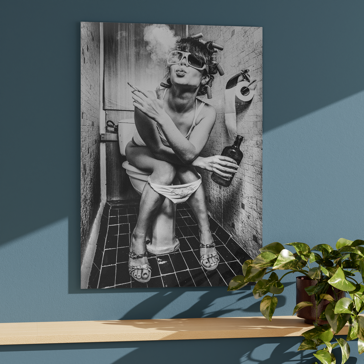 Tableau en verre Nasty Noir