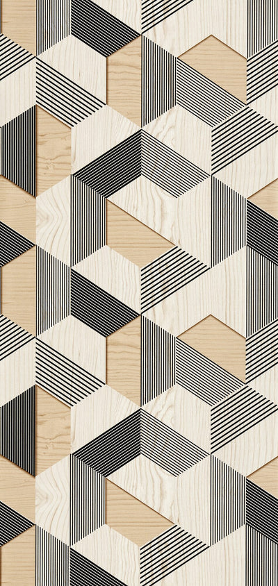 Papier peint intissé Akito Ton bois