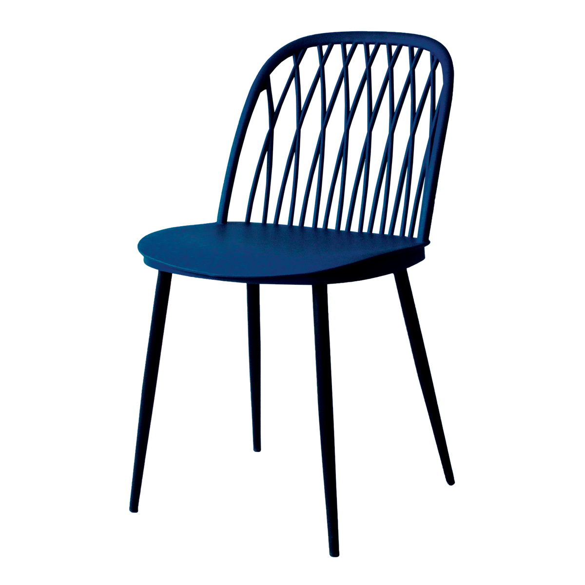 4MURS Chaise Luana Bleu nuit 1 place