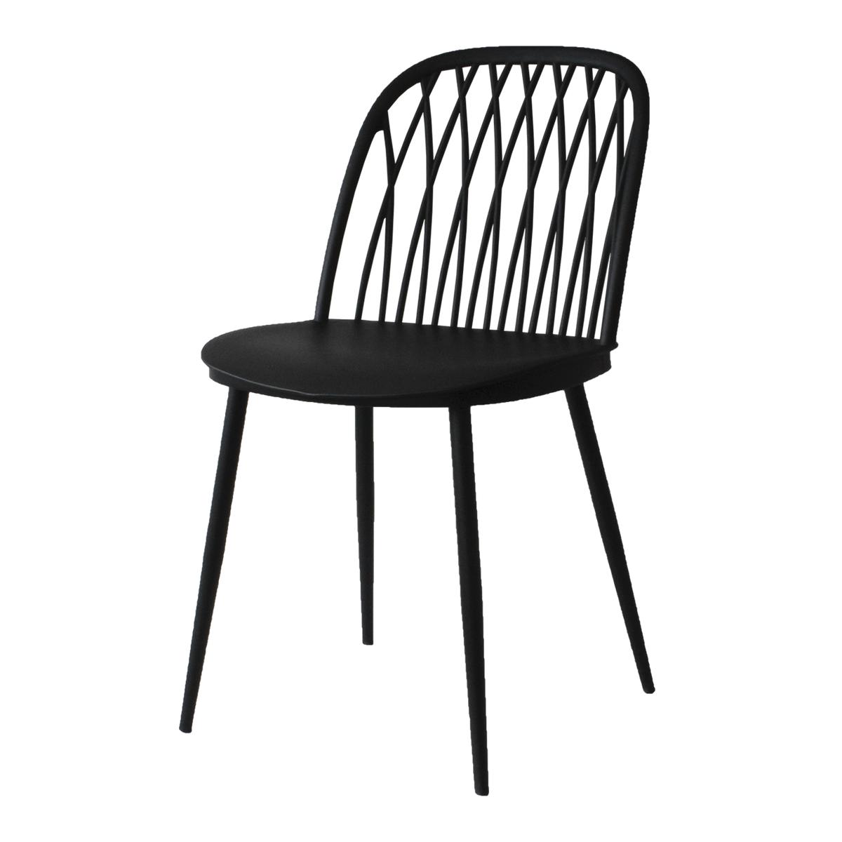 4MURS Chaise Luana Noir 1 place