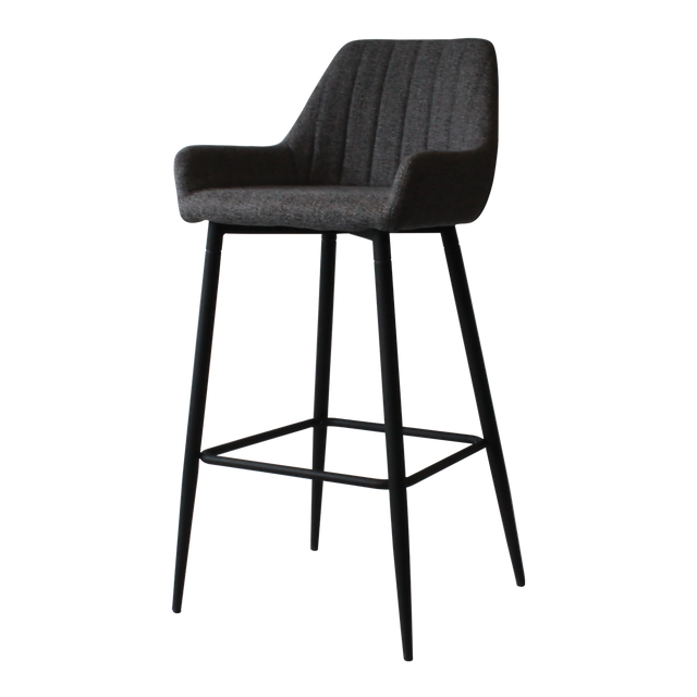 4MURS Tabouret de bar CASSIA coloris gris chiné