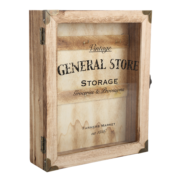 Armoire à clés GENERAL STORE coloris bois