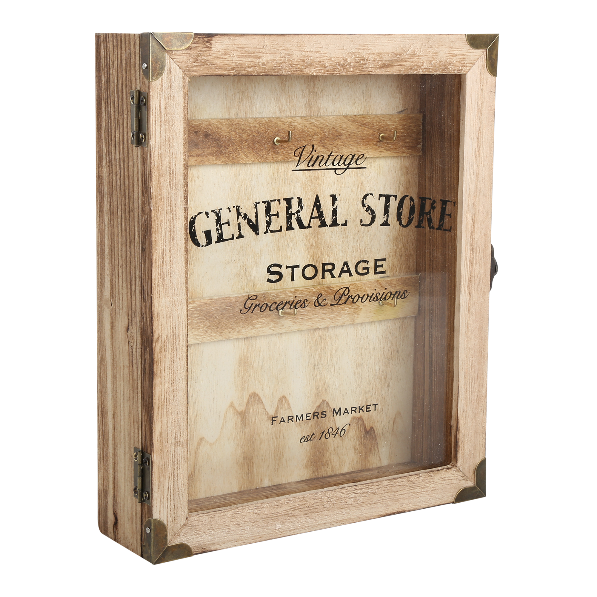 Armoire à clés GENERAL STORE coloris bois