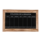 Semainier Week calendar Noir