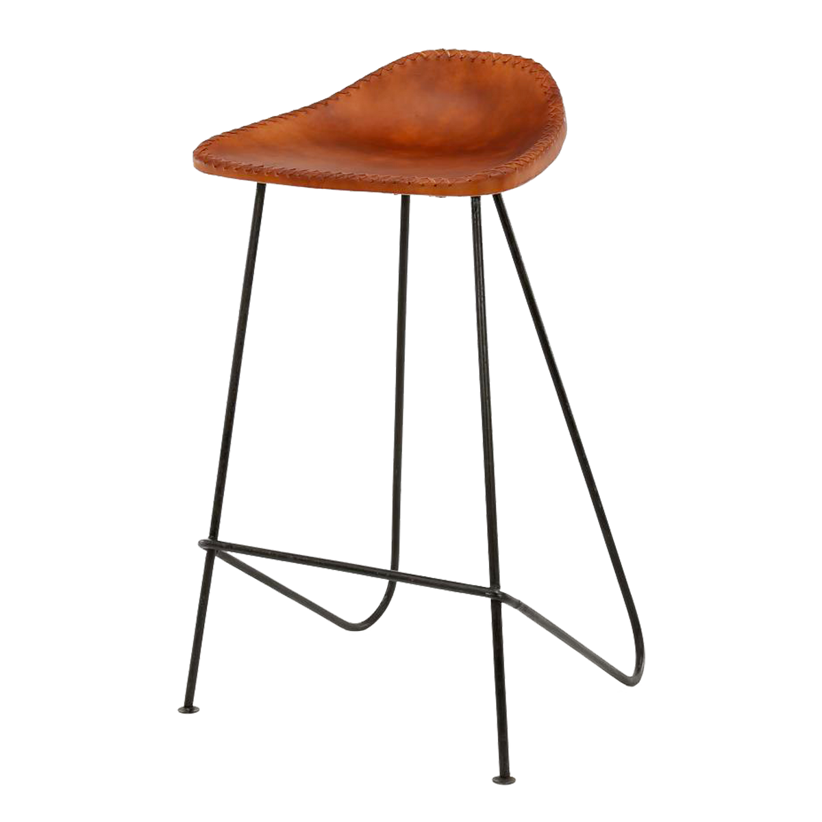Tabouret de plan de travail Davis Cuir 1 place