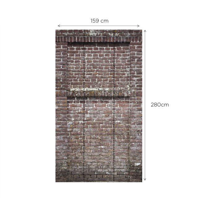 Papier peint panoramique L CASTLE WALL 159 x 280 cm