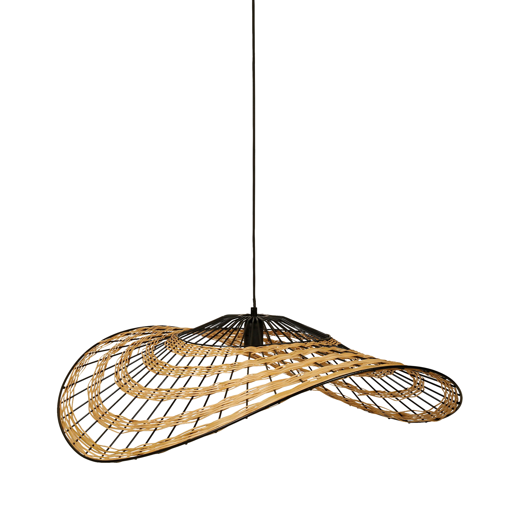 Suspension LOUISIANE coloris paille 29 x 80 cm