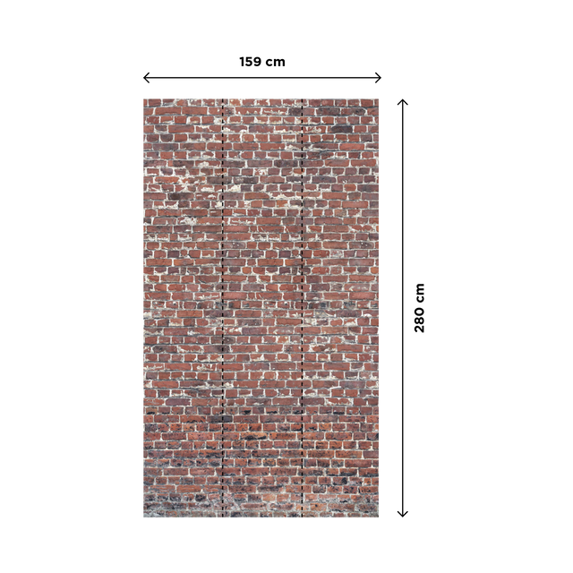 Papier peint panoramique L RED BRICK 159 x 280 cm
