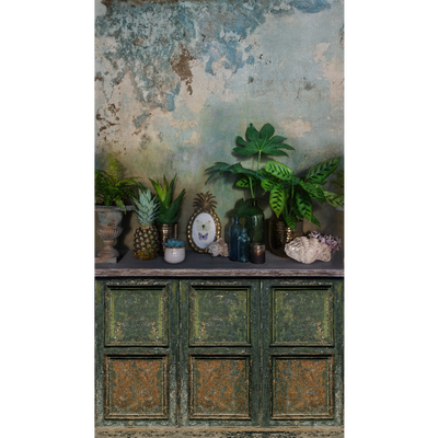 Papier peint panoramique L Borneo Vert céladon Satiné